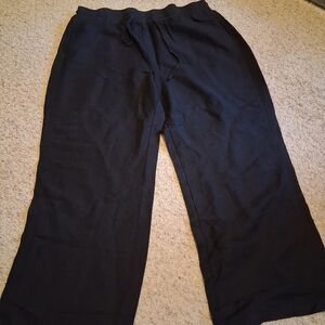 Lane Bryant Black Wide-Leg Pants
